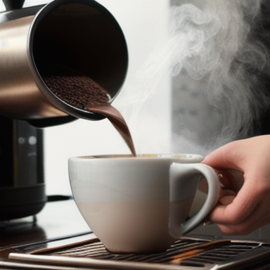 Café sendo preparado